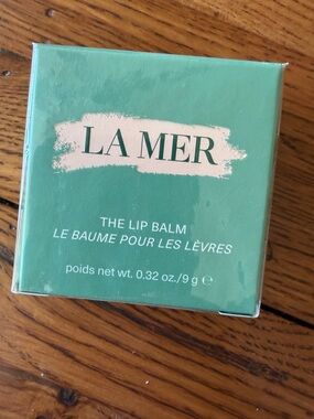 La Mer The Lip Balm – Teal Green Packaging